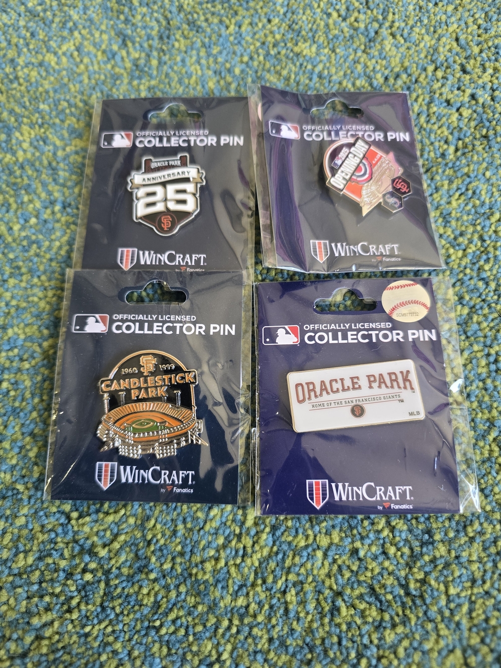SF Giants Collecter Pin Set